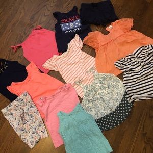 Various 2T summer tees and tanks